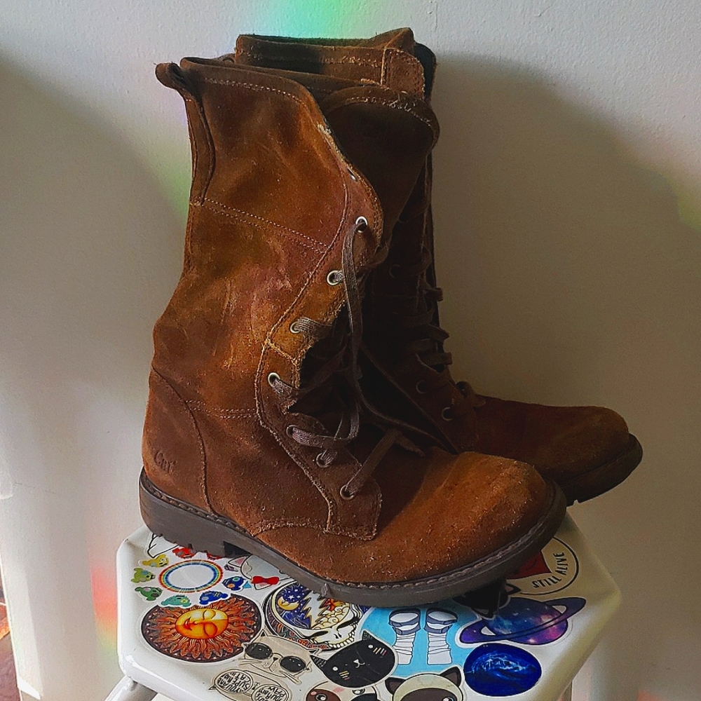 CAT combat boots